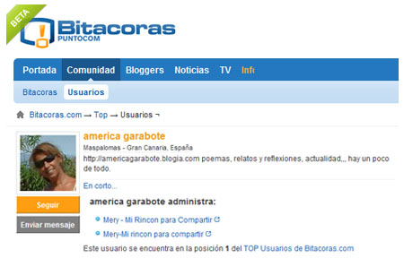 america garabote Top 1 user bitacoras.com