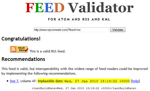 feed  validator