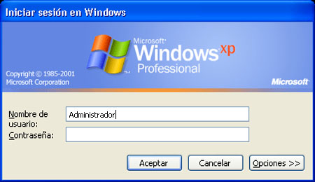 Login Windows XP