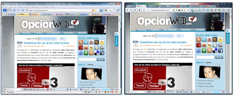 Opcionweb en Firefox y Chrome