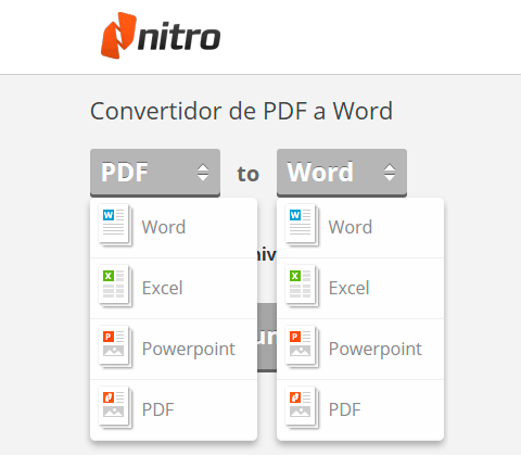 nitro pdf conversor