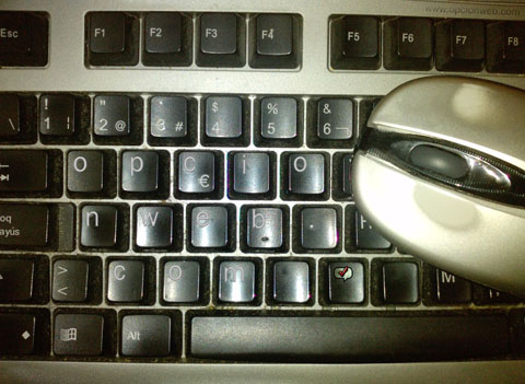 teclado, ratón, opcionweb