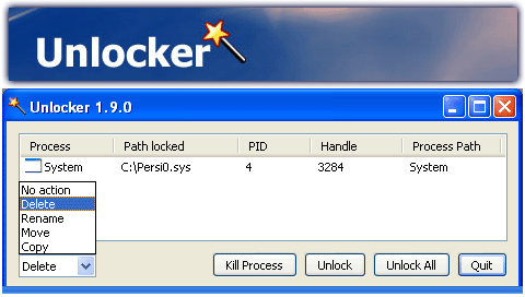 Unlocker portable, y borra opcionWEB