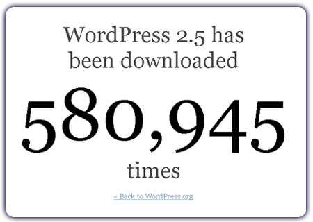 descargas wordpress 2.5